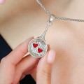 Colier din argint accesorizat cu un inedit pandant romantic de perioadă mid-century, realizat de atelierul italian UnoAErre