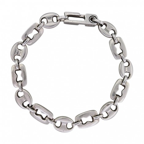 Brățară statement unisex design contemporan din argint | atelier Maggini Natalino & Co. - Arezzo | preloved 2000's