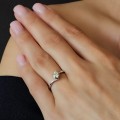 Inel solitar din aur alb 18K cu diamant natural  0.50 ct | Olanda