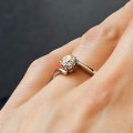 Inel solitar din aur alb 18K cu diamant natural  0.50 ct | Olanda