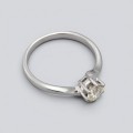 Inel solitar din aur alb 18K cu diamant natural  0.50 ct | Olanda