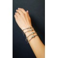 Brățară fixă PANDORA din argint cu lanț mesh tip popcorn | colecția Pandora Moments - preloved