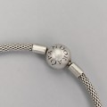 Brățară fixă PANDORA din argint cu lanț mesh tip popcorn | colecția Pandora Moments - preloved