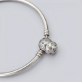 Brățară bangle PANDORA 'Stars & Galaxy' din argint cu incrustații de cristale cz | preloved
