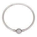 Brățară bangle PANDORA 'Stars & Galaxy' din argint cu incrustații de cristale cz | preloved