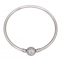 Brățară bangle PANDORA 'Stars & Galaxy' din argint cu incrustații de cristale cz | preloved