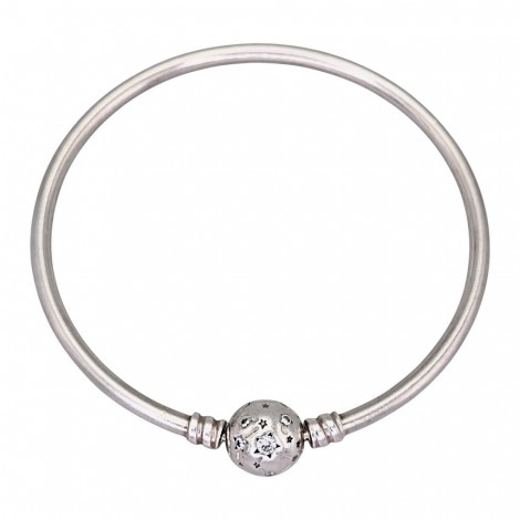 Brățară bangle PANDORA 'Stars & Galaxy' din argint cu incrustații de cristale cz | preloved