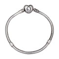 Brățară Pandora din argint cu sistem de închidere în formă de inimă | colecția Pandora Moments | preloved