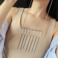 Remarcabil colier fringe design contemporan din argint | preloved - Italia 2000's