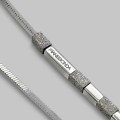 Elegant colier lariat Franco Pianegonda din argint cu accente texturate | preloved 2000's