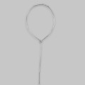 Elegant colier lariat Franco Pianegonda din argint cu accente texturate | preloved 2000's