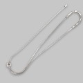 Elegant colier lariat Franco Pianegonda din argint cu accente texturate | preloved 2000's