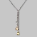 Colier din argint rodinat accesorizat cu charmuri Fashion Lover | atelier Alunno & Co - Arezzo | new old stock