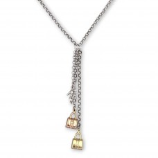 Colier din argint rodinat accesorizat cu charmuri Fashion Lover | atelier Alunno & Co - Arezzo | new old stock