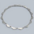  Iconic colier statement modernist Georg Jensen din argint | model „Peak” 13315 - designer Bent Gabrielsen - Danemarca cca. 1990