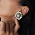 Impresionanți cercei clip-on statement mexicani manufacturați în argint | preloved 90's
