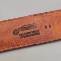 Curea Western Ranger din piele naturală cu monturi din argint sterling și aplicații din aur de 14k | atelier Vogt Silversmiths -  Statele Unite cca. 1990 - 2000