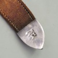 Curea Western Ranger din piele naturală cu monturi din argint sterling și aplicații din aur de 14k | atelier Vogt Silversmiths -  Statele Unite cca. 1990 - 2000