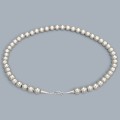 Colier etnic amerindian "Navajo Pearls" manufacturat în argint 925 | Statele Unite cca. 1990 - 2000