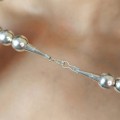 Colier etnic amerindian "Navajo Pearls" manufacturat în argint 925 | Statele Unite cca. 1990 - 2000