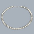Colier etnic amerindian "Navajo Pearls" manufacturat în argint 925 | Statele Unite cca. 1990 - 2000