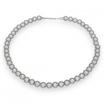 Colier etnic amerindian "Navajo Pearls" manufacturat în argint 925 | Statele Unite cca. 1990 - 2000
