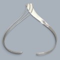 Colier choker de design contemporan mexican, manufacturat în argint 925 | preloved anii 2000