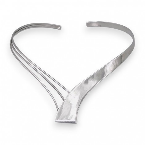 Colier choker de design contemporan mexican, manufacturat în argint 925 | preloved anii 2000