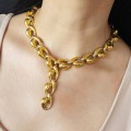 Colier statement din argint 925 placat cu aur 18k | atelier Luniya Jewellery - designer Nilay Bayındır | preloved 2020's 