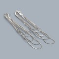 Cercei statement multi-layered Liquid Silver din argint rodiat | design contemporan 2020's