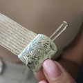 Brațară etnică anatoliană Trabzon Hasiri manufacturată în argint | atelier Trabzon - Turcia | a doua jumătate a sec. XX 