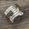  Brățară cuff Romanian Heritage manufacturată în argint | colecția Ancient Symbols - atelier ArtAntik
