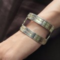  Brățară cuff Romanian Heritage manufacturată în argint | colecția Ancient Symbols - atelier ArtAntik
