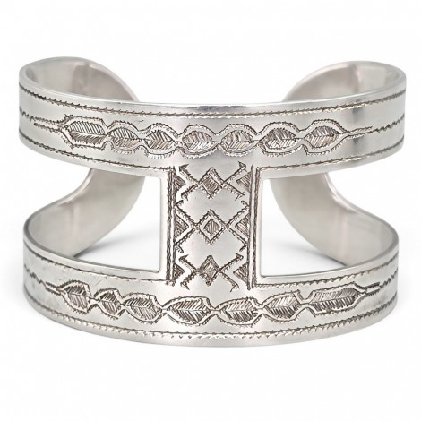  Brățară cuff Romanian Heritage manufacturată în argint | colecția Ancient Symbols - atelier ArtAntik