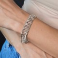 Brățară unisex chainmaille din argint | atelier Friedrich Binder - Germania | cca. 1970