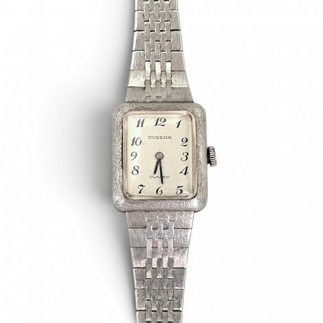 Elegant ceas vintage 'DUGENA CLASSIC' din argint masiv | Germania cca. 1966 - 1968 