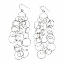 Remarcabili cercei statement de design contemporan scandinav, semnați Susanne Friis Bjørner, manufacturați în argint | Danemarca 2000's