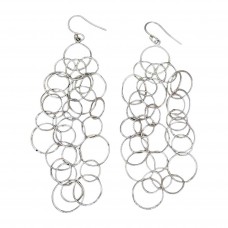Remarcabili cercei statement de design contemporan scandinav, semnați Susanne Friis Bjørner, manufacturați în argint | Danemarca 2000's