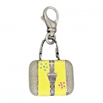 Inedit pandant-charm 'Handbag' din argint și email policrom | atelier Alunno & Co. | cca. 1980 - 1990