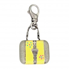 Inedit pandant-charm 'Handbag' din argint și email policrom | atelier Alunno & Co. | cca. 1980 - 1990