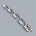 Remarcabilă brățară statement din argint cu finisaj brushed silver | atelier Ercolani Romano Galvanotecnica - Arezzo | preloved 2020's