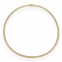 Rafinat colier choker din argint placat cu aur galben, cu structură flexibilă articulată și spectaculoasă texturare geometrică | atelier Mazzaretto Elide | New Old Stock