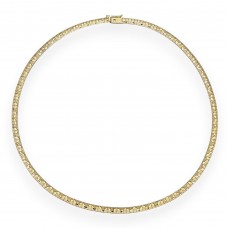 Rafinat colier choker din argint placat cu aur galben, cu structură flexibilă articulată și spectaculoasă texturare geometrică | atelier Mazzaretto Elide | New Old Stock