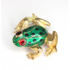 brosa "Grenouille". email basse-taille. Franta cca 1980 brosa "Grenouille". email basse-taille. Franta cca 1980
