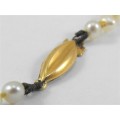 vechi colier religios: perle naturale SEED PEARLS. aur 18 k. cruce mother of pearl