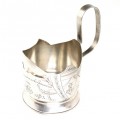 Suport pentru pahar de ceai - Podstakannik- Art Nouveau, argint. Rusia Imperială cca 1913