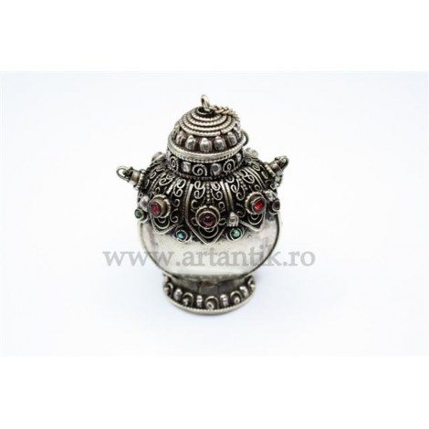 veche sticluta de prizat. Tibet. snuff bottle. Nepal. cca 1900