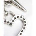 elegant colier sautoir - Valentine's - argint si zirconii - Italia