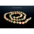 colier UNAKITE BRAZILIAN . inchidere argint