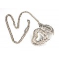 colier cu pandant " Locket Heart " - argint - Franta